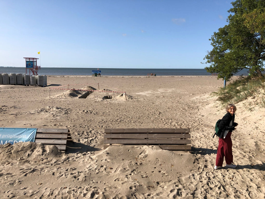 Strand von Pärnu in Estland