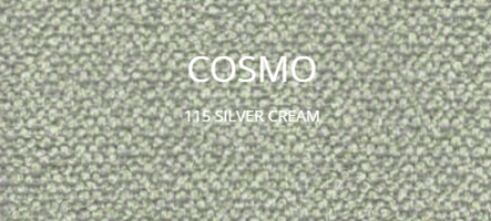 Stoff Cosmo Silver cream für Bett HOLM des estnischen Möbelherstellers Oot-Oot