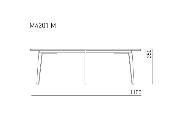 Maße Couchtísch CULTO mittel des lettischen Möbelherstellers Mint Furniture