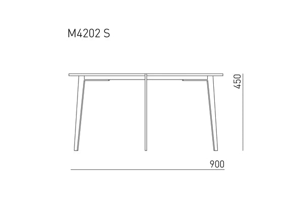 Maße Couchtísch CULTO klein des lettischen Möbelherstellers Mint Furniture