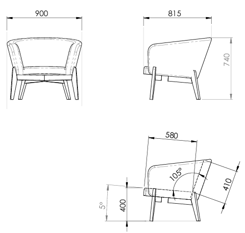 Sessel CURVE