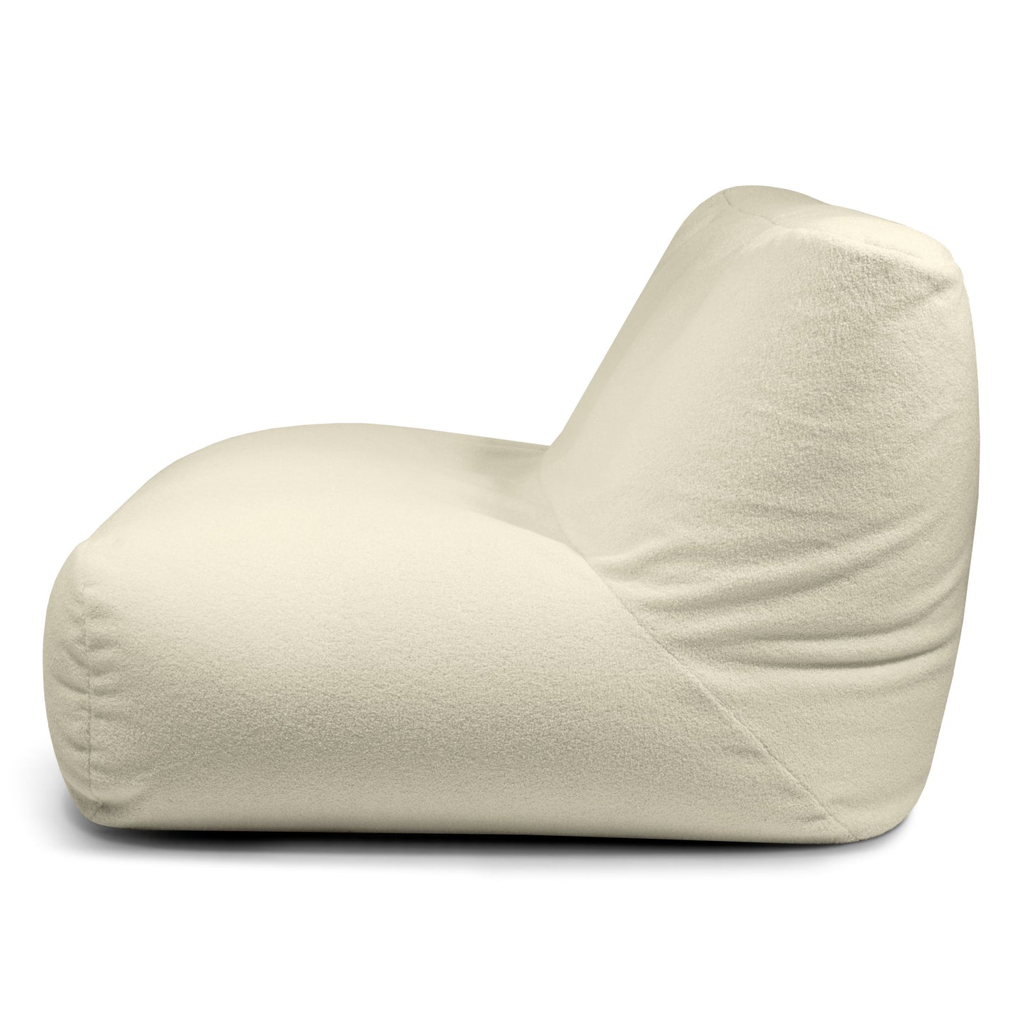 Sitzsack-Sofa TUBE 130 mit Stoff Teddy des litauischen Herstellers Slowdown